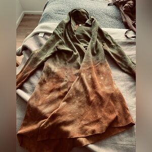 Calico Alchemy Organics brown green  medium hemp blend cardigan